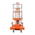 100kg 6m telescopic cylinder hydraulic portable lift 1man personnel lift platform